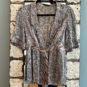 Beautiful BCBG silk paisley top